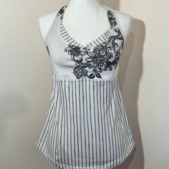 lululemon athletica Tops - Lululemon black and white  racerback tank